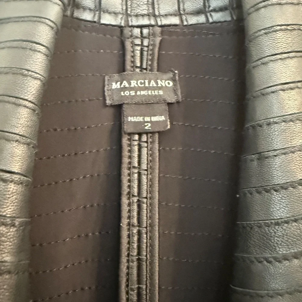 Marciano Shayna Drape Leather Jacket - Picture 6 of 9